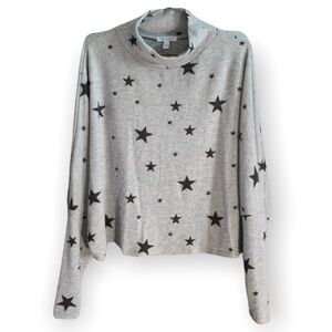 3/$25 🙌🏼 Abound Mock Neck Star Pattern Long Sleeve Sweater M